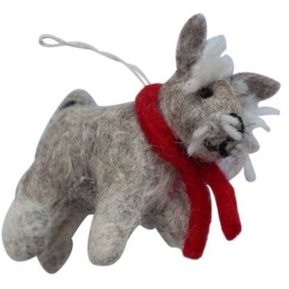 Terrier Felt Ornament - Global Groove (H)