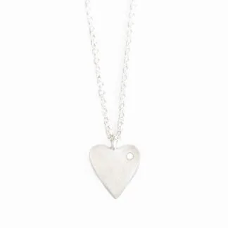 Silverpolished Heart Necklace