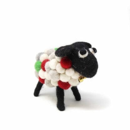 Christmas Sheep, Small 10cm - Global Groove (H)