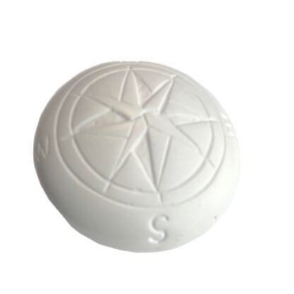 Compass Soapstone Sculpture, Natural Stone