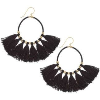 The Dreamer Earring, Black - Aid Through Trade