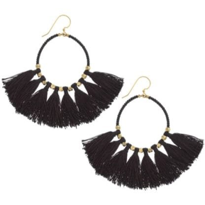 The Dreamer Earring, Black - Aid Through Trade