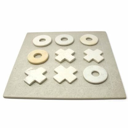 Handcarved Soapstone Tic-Tac-Toe Game Set