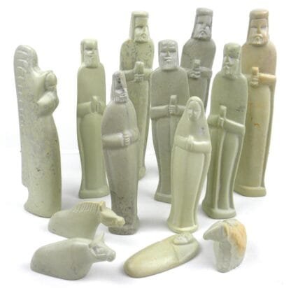 Soapstone Eight Inch Nativity Set - Handmade in Kenya