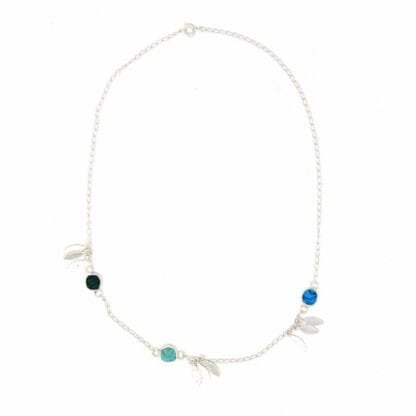 Necklace, Feathers and Turquoise