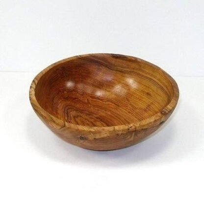 9-Inch Handcarved Olive Wood Bowl - Jedando Handicrafts - Image 2