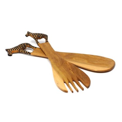 Zebra Salad Serving Set - Image 2