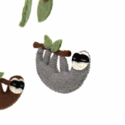 Hand Crafted Felt Sloth Mobile - Image 4