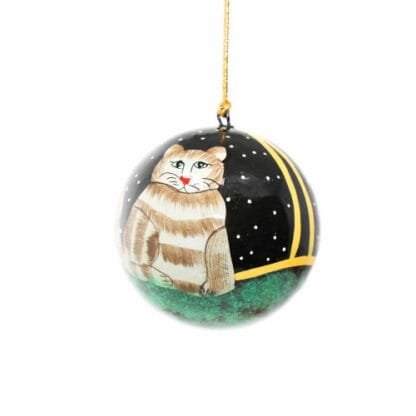 Handpainted Ornament Cat - Pack of 3 - Image 2