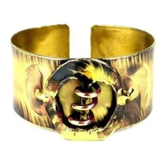 Copper Spring Brass Cuff - Brass Images (C)