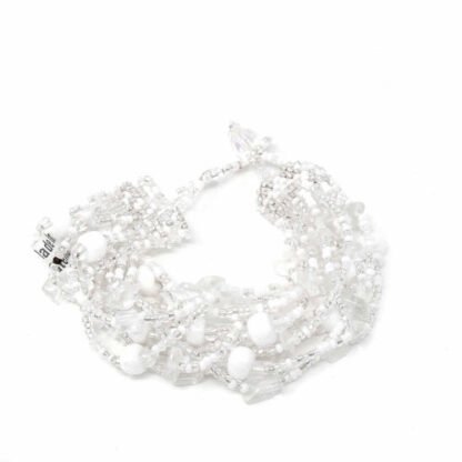 Beach Ball Bracelet Silver White - Lucias Imports (J)