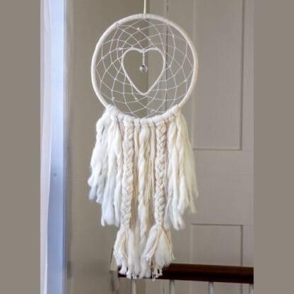 Macrame Dreamcatcher - Crystal Heart - Image 2