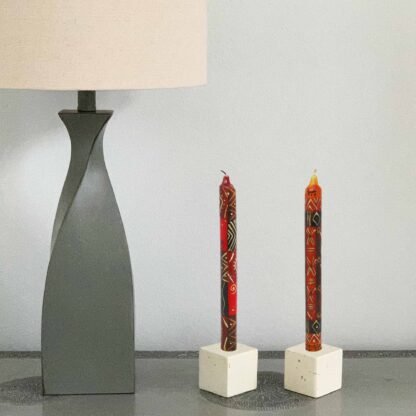 Set of Three Boxed Tall Hand-Painted Candles - Bongazi Design - Nobunto - Image 5