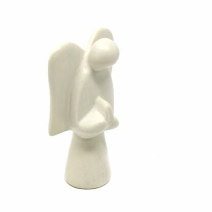 Soapstone Angel Sculpture, Natural Stone - Image 2