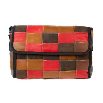 Leather Reclaimed Label Butler Bag - Image 3