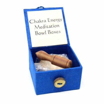 Mini Meditation Bowl Box: 2" Third Eye Chakra - DZI (Meditation) - Image 2