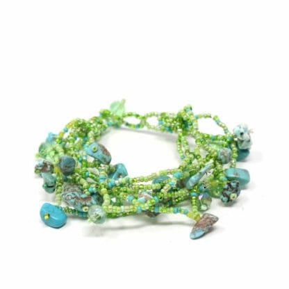 Chunky Stone Bracelet - Greens - Lucias Imports (J) - Image 3