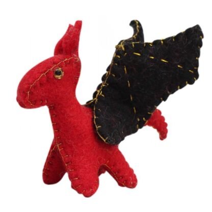 Mythical Dragons Felt Ornaments, Set of 4 - Image 5