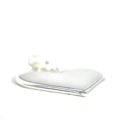 Corazon Blanco White Heart Pendant with Chain - Image 5