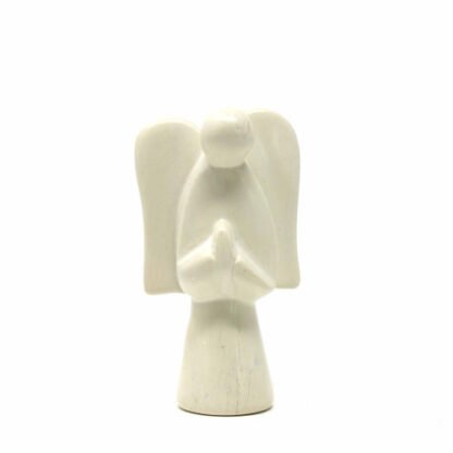 Soapstone Angel Sculpture, Natural Stone - Image 4