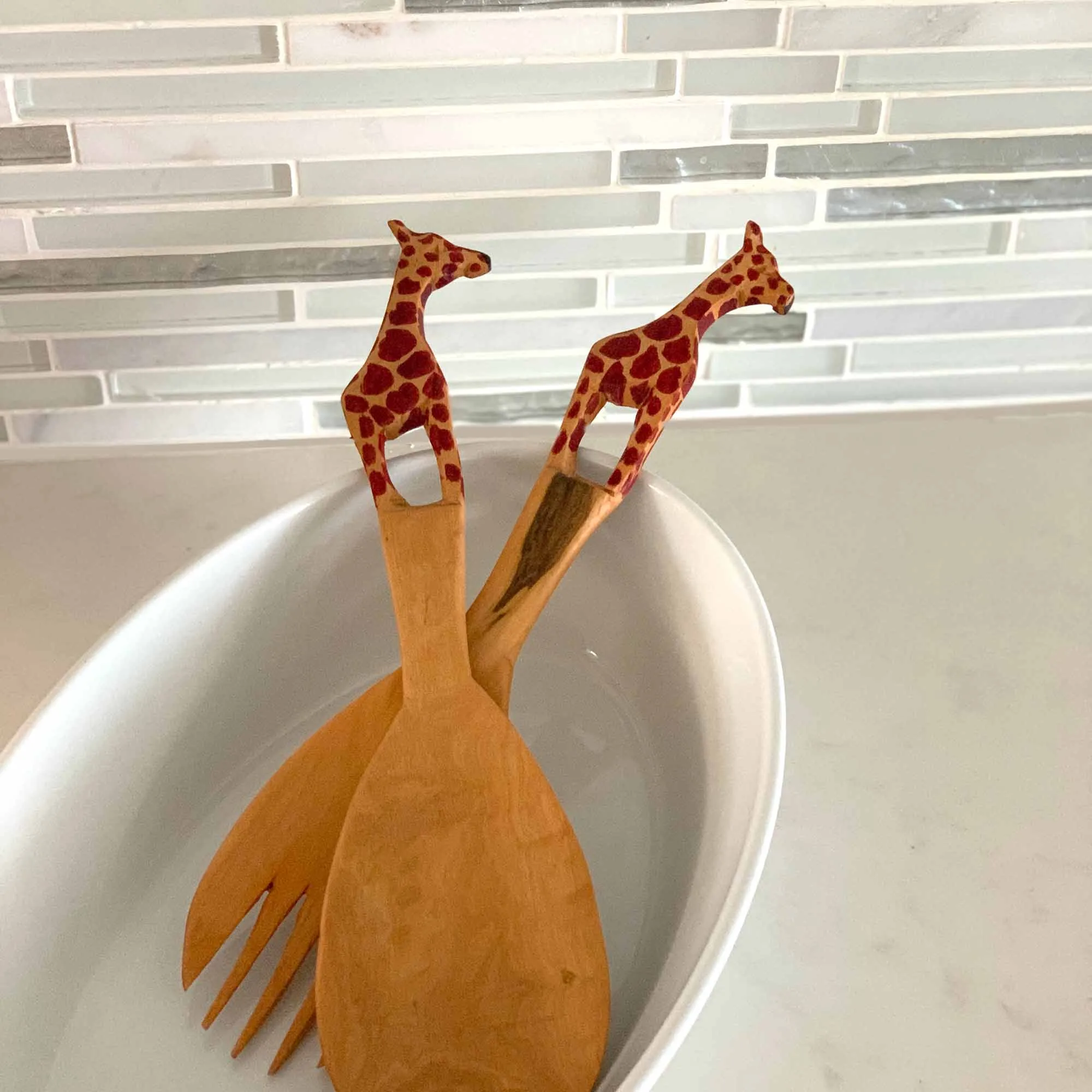 Giraffe Salad Serving Set - Image 3