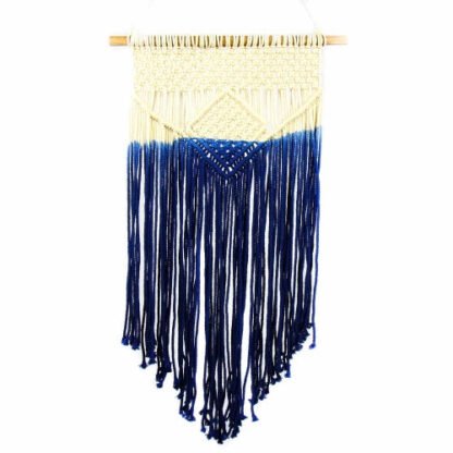 Macrame Wall Hanging in Blue - Image 2