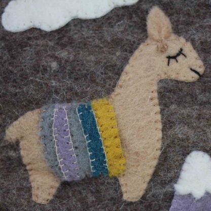 Hand Crafted Felt: Llama Pouch - Image 4