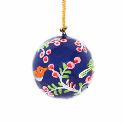 Handpainted Ornaments Bright Birds Large & Small, Set of 2 - Image 8