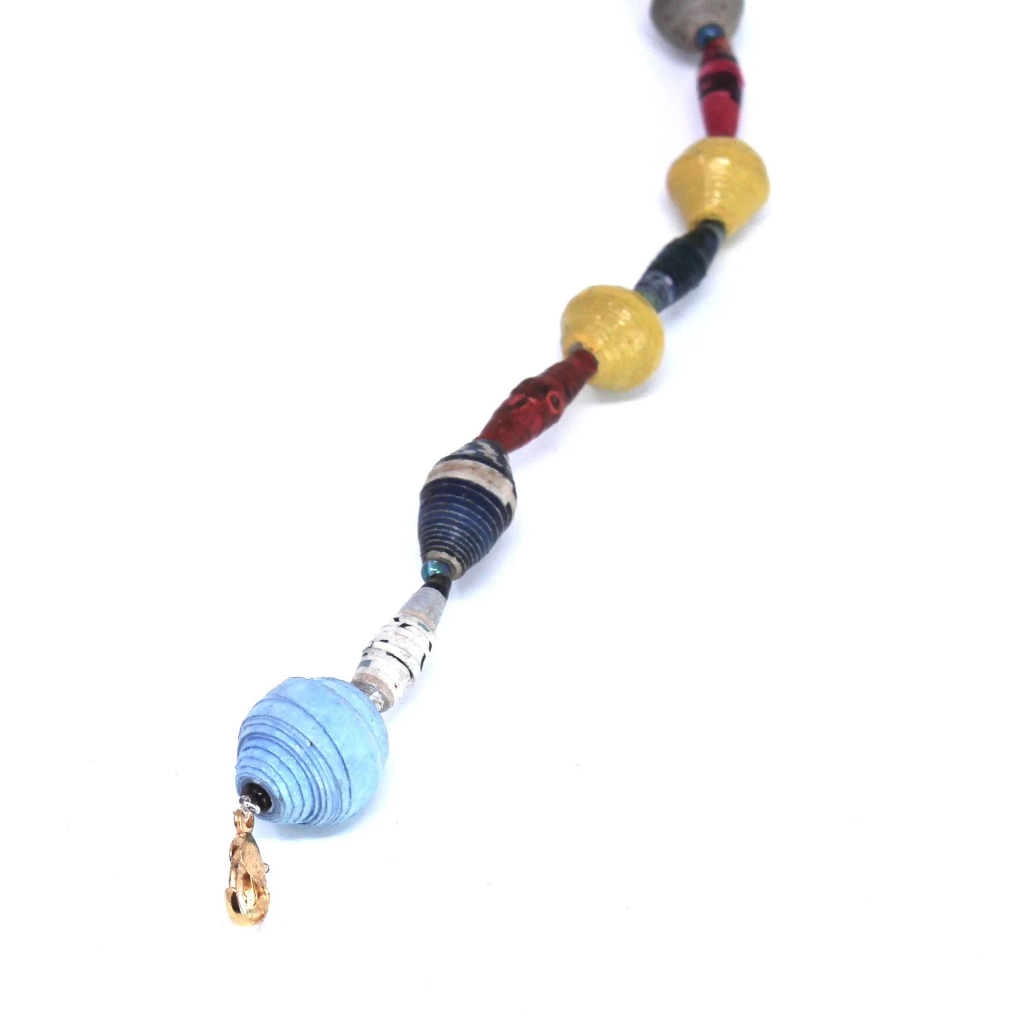 Face Mask/Eyeglass Paper Bead Chain, Colorful Mixed Shapes - Image 3