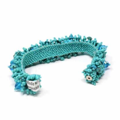 Magnetic Stone Caterpillar Bracelet Turquoise - Lucias Imports (J) - Image 4