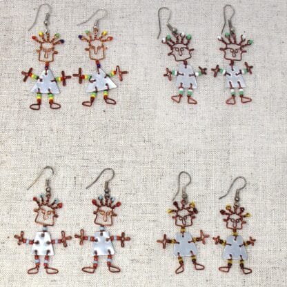 Tin Dancing Girl Earrings - Creative Alternatives - Image 4