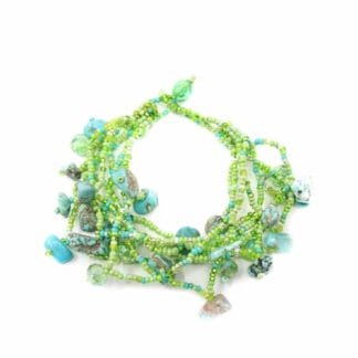 Chunky Stone Bracelet - Greens - Lucias Imports (J)