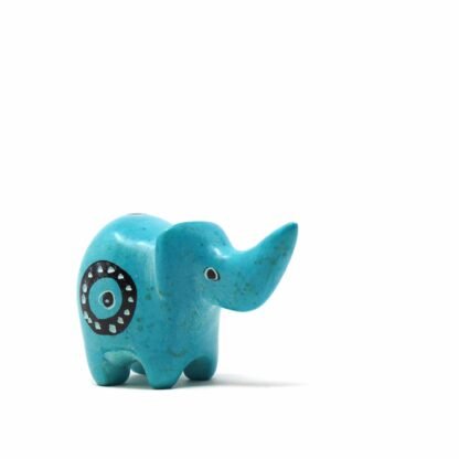 Soapstone Tiny Elephants - Assorted Pack of 5 Colors - Image 7