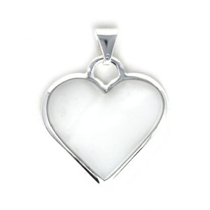 Corazon Blanco White Heart Pendant with Chain - Image 6