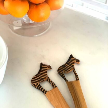 Zebra Salad Serving Set - Image 6