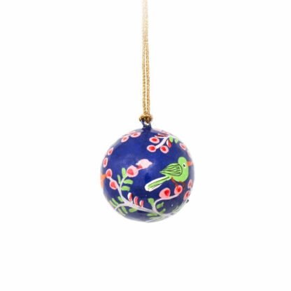 Handpainted Ornaments Bright Birds Large & Small, Set of 2 - Image 11