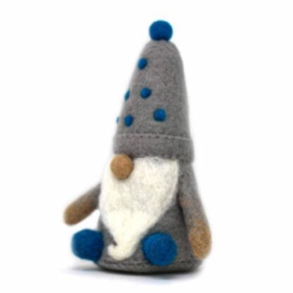 Winter Blues Felt Gnomes Trio, Set of 3 - Image 8