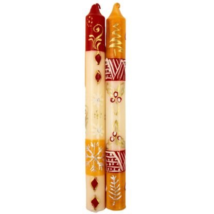 Tall Hand Painted Candles - Pair - Kimweta Design - Nobunto - Image 7