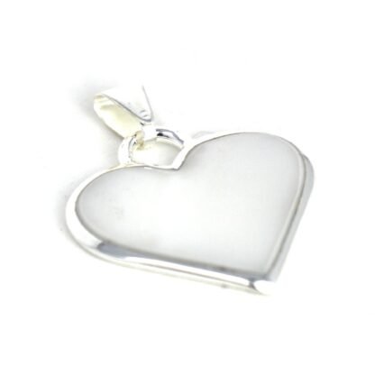 Corazon Blanco White Heart Pendant with Chain - Image 10