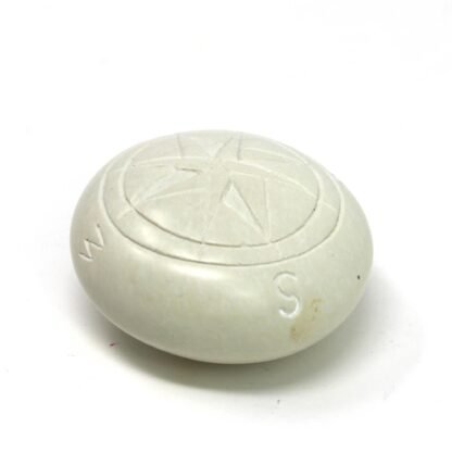 Compass Soapstone Sculpture, Natural Stone - Image 3