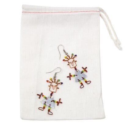Tin Dancing Girl Earrings - Creative Alternatives - Image 3