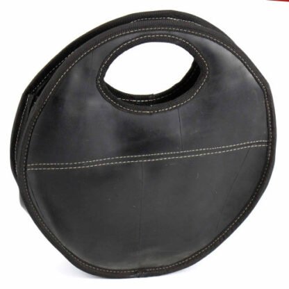 Recycled Rubber Round Handbag - Image 3