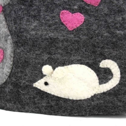 Hand Crafted Felt: Cat Tea Cozy - Image 2