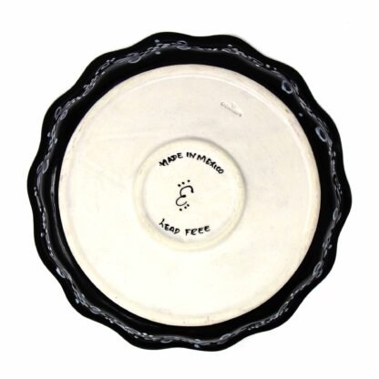 Encantada Handmade Pottery Serving Dish, Black & White - Image 4