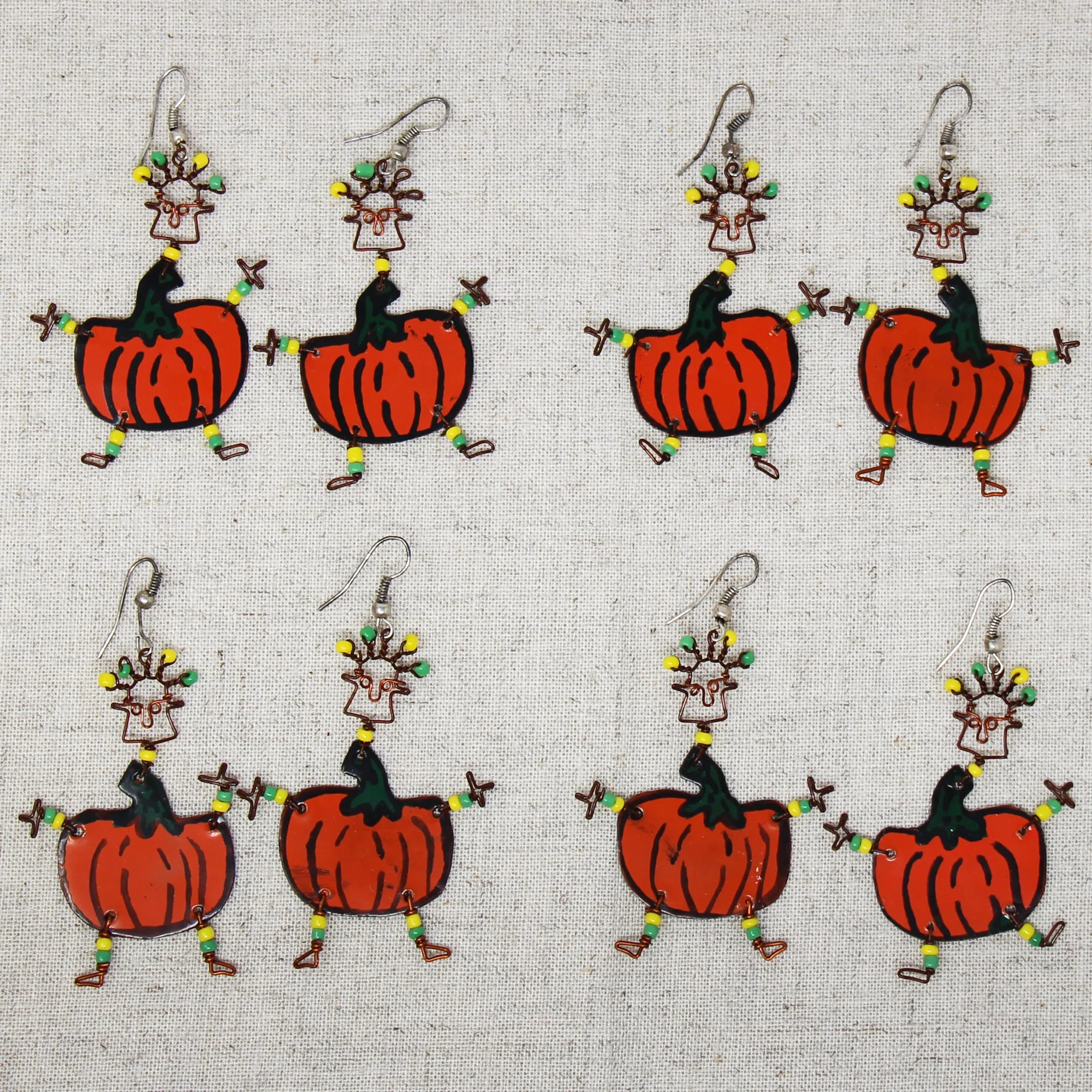 Dancing Girl Pumpkin Earrings - Creative Alternatives - Image 4