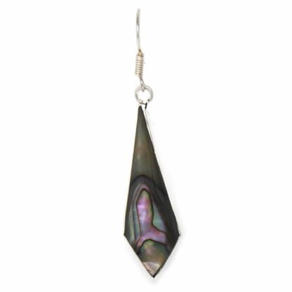 Abalone Diamond-Shaped Dangle Earrings - Image 5