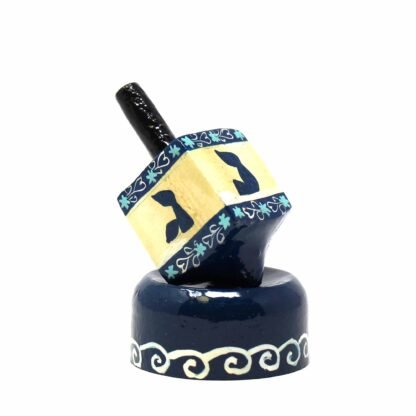 Handpainted Dreidel with Base - Image 2