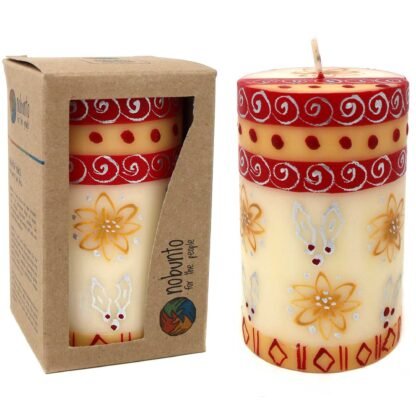 Hand Painted Candle - Single in Box - Kimeta Design - Nobunto