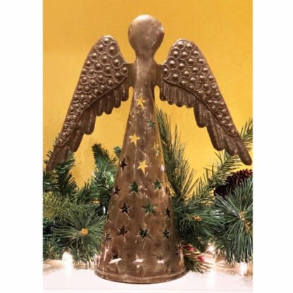 14-inch Metalwork Angel - Wings Down  - Croix des Bouquets (H) - Image 2