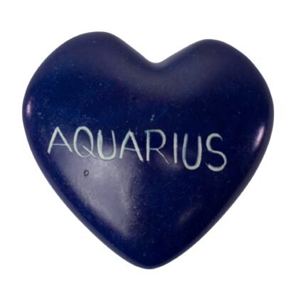 Zodiac Soapstone Hearts, Pack of 5: AQUARIUS - Image 3